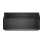 641 x 336 x 101mm Shower Niche Single Shelf Organizer No Tile Needed in Black - Home & Garden > DIY > Kitchen &