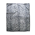 675gsm 2 Ply Animal Print Faux Mink Blanket Queen 200x240 cm Snow Leopard - Home & Garden > Bedding