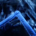 675gsm 2 Ply Solid Faux Mink Blanket Queen 200x240 cm Charcoal - Home & Garden > Bedding