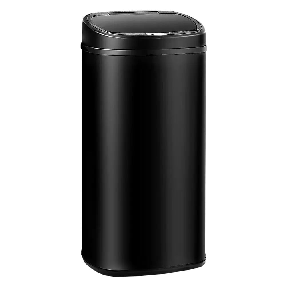 68L Motion Sensor Bin Automatic Stainless Steel Kitchen Rubbish Trash - Black - Home & Garden > Kitchenware