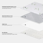 6cm Memory Foam Topper with Bamboo Mattress Cover - Queen - Furniture > Mattresses > Mattress Toppers