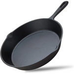 6inch 16cm Cast Iron Skillet Cookware Chef Quality Pre-Seasoned Pan Pans - Home & Garden > Kitchenware > Skillets &
