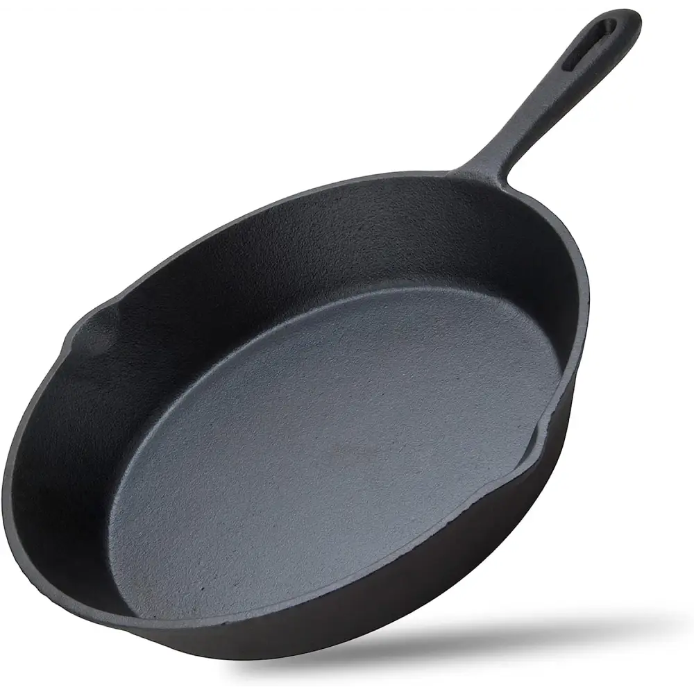 6inch 16cm Cast Iron Skillet Cookware Chef Quality Pre-Seasoned Pan Pans - Home & Garden > Kitchenware > Skillets &