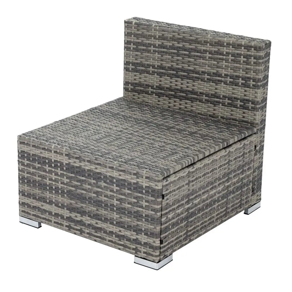 6PCS Outdoor Modular Lounge Sofa Coogee-Grey - Furniture > Outdoor