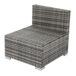 6PCS Outdoor Modular Lounge Sofa Coogee-Grey - Furniture > Outdoor