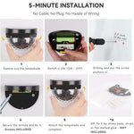 6PCS Solar Powered LED Wall Lights Door Fence Lights Outdoor Garden Lamp Light - Home & Garden > Garden Lights
