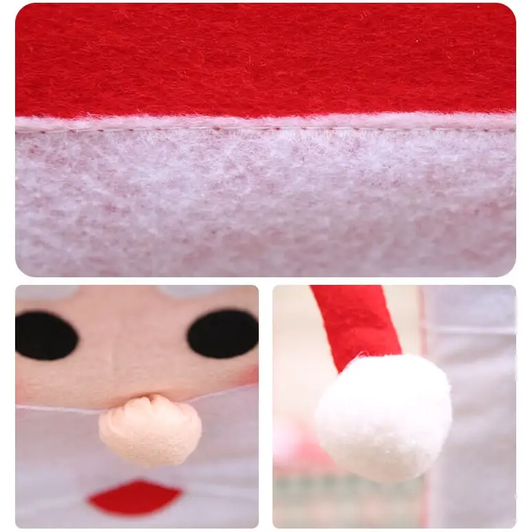 6x Christmas Cute Lady Santa Hat Chair Covers Dinner Home Décor Ornaments Gift Mr Santa - Occasions > Christmas >