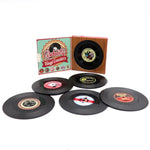 6x Creative Vinyl Record Cup Coasters Glass Drink Tableware Home Décor Rockabilly - Home & Garden > Kitchenware