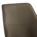 6x Dining Chair Brown Faux Leather Upholstered Seat Powder Coated Iron Legs - Furniture > Dining > Kitchen & Dining