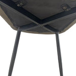 6x Dining Chair Brown Faux Leather Upholstered Seat Powder Coated Iron Legs - Furniture > Dining > Kitchen & Dining