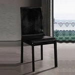 7 Pieces Dining Suite Dining Table & 6X Black Chairs in Rectangular Shape High Glossy MDF Wooden Base Combination