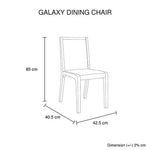 7 Pieces Dining Suite Dining Table & 6X Chairs in White Top High Glossy Wooden Base - Furniture > Dining
