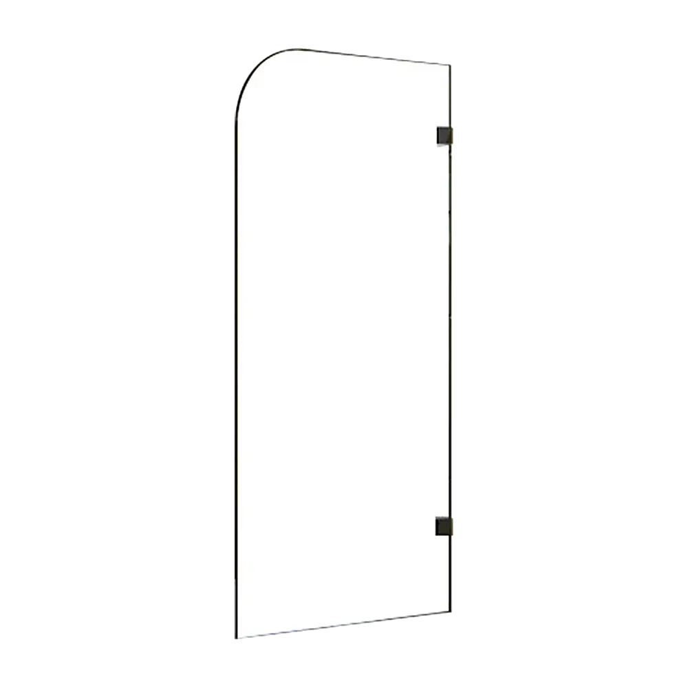 700 x 1450mm Frameless Bath Panel 10mm Glass Shower Screen By Della Francesca - Furniture > Bathroom > Shower Heads &