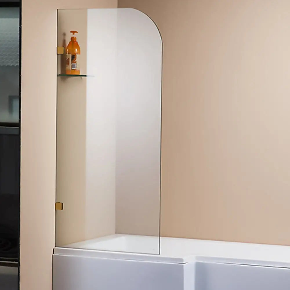 700 x 1450mm Frameless Bath Panel 10mm Glass Shower Screen By Della Francesca - Furniture > Bathroom > Shower Heads &