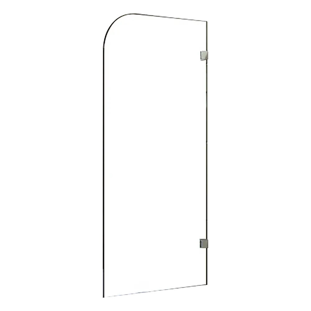 700 x 1450mm Frameless Bath Panel 10mm Glass Shower Screen By Della Francesca - Furniture > Bathroom > Shower Heads &