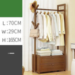70cm Clothes Rack Stand Storage Shelves Modern Coat Tree - Home & Garden > Storage > Clothing & Wardrobe Storage