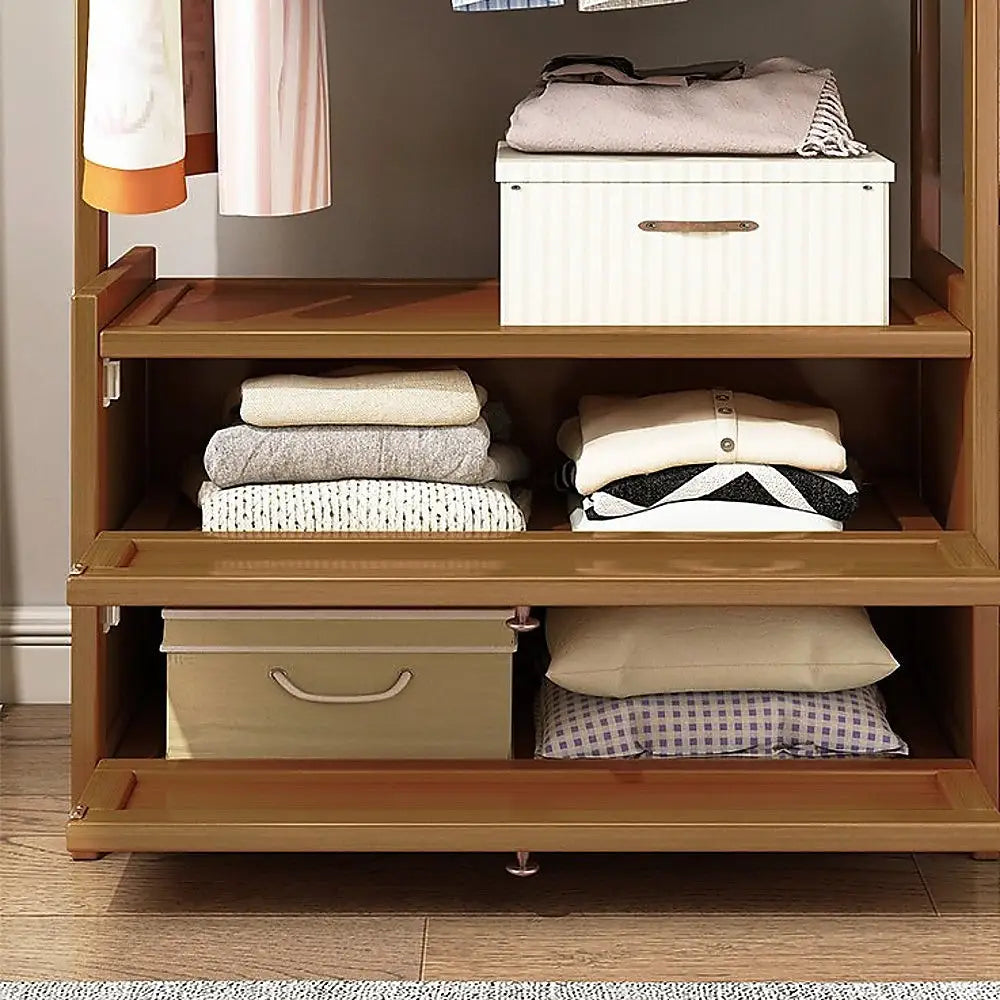 70cm Clothes Rack Stand Storage Shelves Modern Coat Tree - Home & Garden > Storage > Clothing & Wardrobe Storage