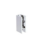 70cm Frameless Glass Bath Screen with Brackets - Chrome - Furniture > Bathroom > Shower Heads & Screens