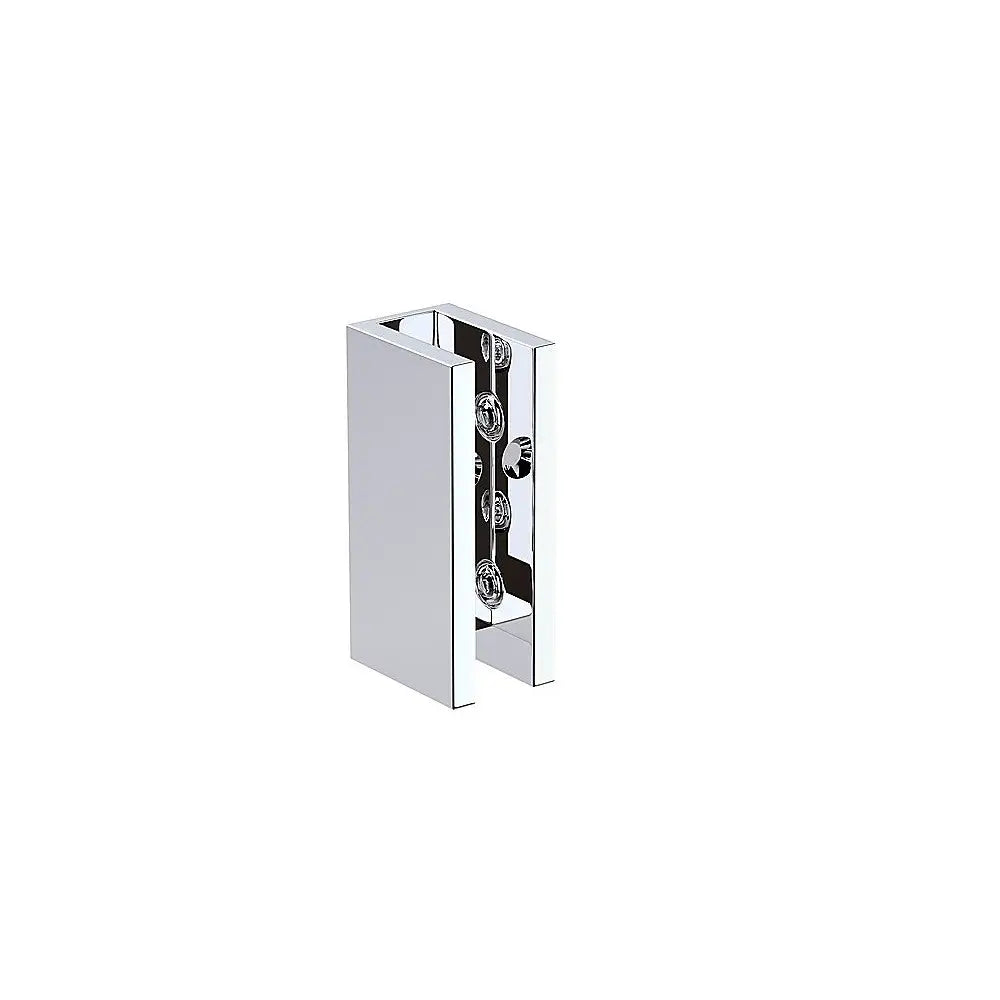 70cm Frameless Glass Bath Screen with Brackets - Chrome - Furniture > Bathroom > Shower Heads & Screens