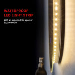 70cm LED Wall Mirror Bathroom Mirrors Light Decor Round - Home & Garden > Bathroom Accessories
