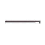 70cm Reeded Single Shower Glass Screen with Gunmetal Wall Channel & Square Pole - Furniture > Bathroom > Shower Heads &