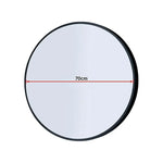 70cm Round Wall Mirror Bathroom Makeup Mirror by Della Francesca - Home & Garden > Bathroom Accessories