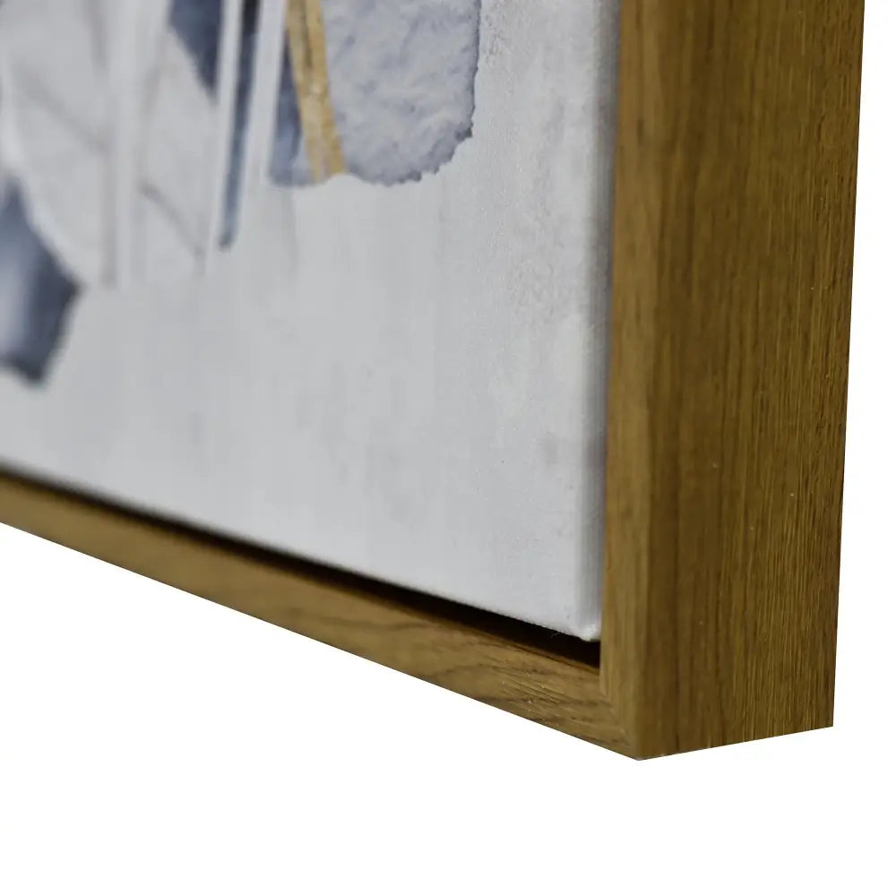 70X100cm Lustrous Foliage Dark Wood Framed Canvas Wall Art - Home & Garden > Wall Art