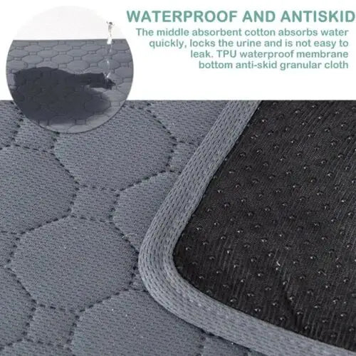 70X50cm Washable Pet Dog Pee Pad Reusable Cat Puppy Training Wee Absorbent Mat Pads Bed - Pet Care > Dog Supplies > Dog