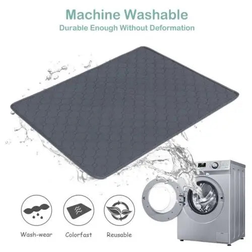 70X50cm Washable Pet Dog Pee Pad Reusable Cat Puppy Training Wee Absorbent Mat Pads Bed - Pet Care > Dog Supplies > Dog