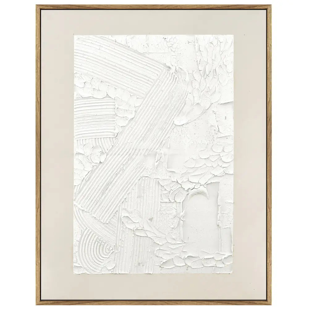 70X90cm Plaster Panorama Dark Wood Framed Hand Painted Canvas Wall Art - Home & Garden > Wall Art