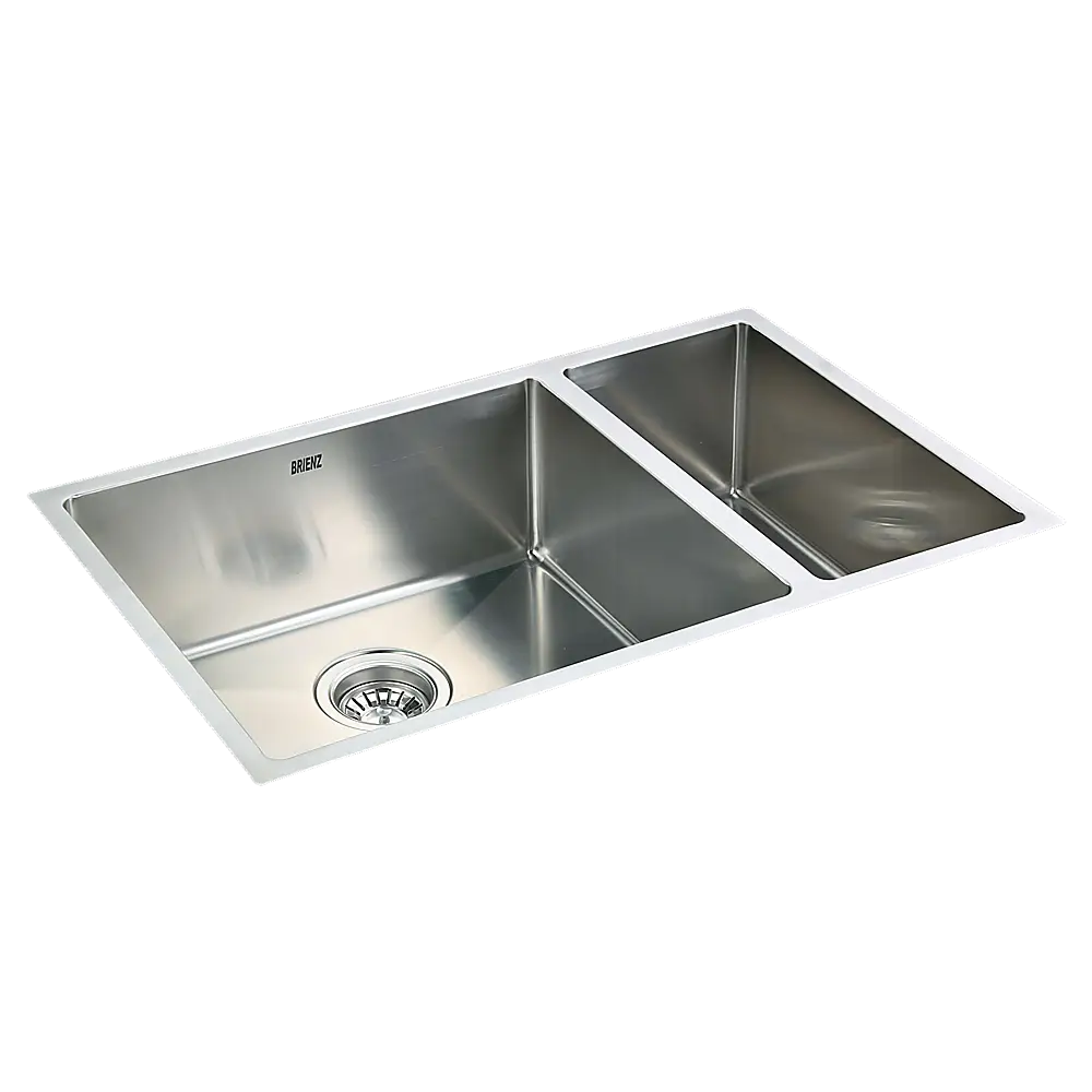715x440mm Handmade Stainless Steel Undermount / Topmount Kitchen Sink with Waste - Furniture > Bathroom > Sinks
