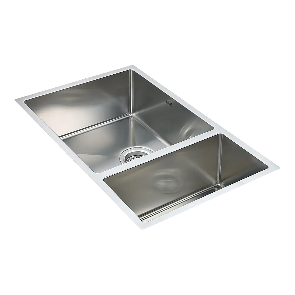 715x440mm Handmade Stainless Steel Undermount / Topmount Kitchen Sink with Waste - Furniture > Bathroom > Sinks