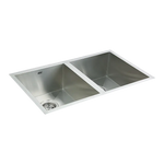 770x450mm Handmade Stainless Steel Undermount / Topmount Kitchen Sink with Waste - Furniture > Bathroom > Sinks