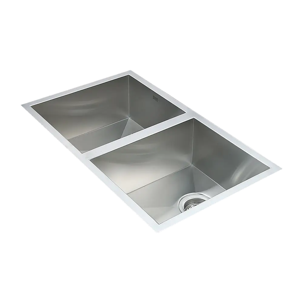 770x450mm Handmade Stainless Steel Undermount / Topmount Kitchen Sink with Waste - Furniture > Bathroom > Sinks