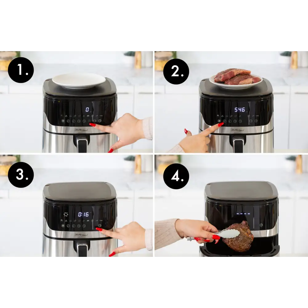 7L Air Fryer Wiz w/ Built-In Scale 200C 9 Cooking Programs - Appliances > Kitchen Appliances
