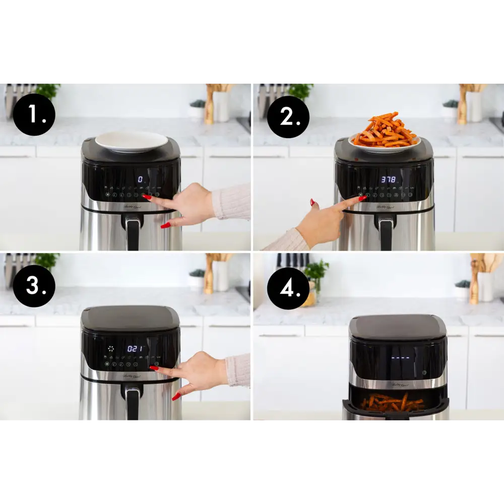 7L Air Fryer Wiz w/ Built-In Scale 200C 9 Cooking Programs - Appliances > Kitchen Appliances