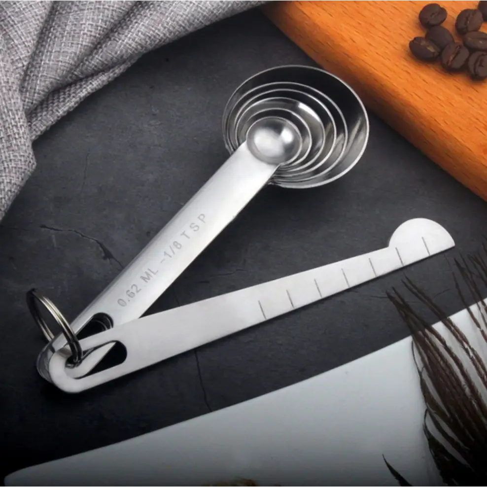 7pcs Stainless Steel Measuring Spoons - Home & Garden > Kitchenware
