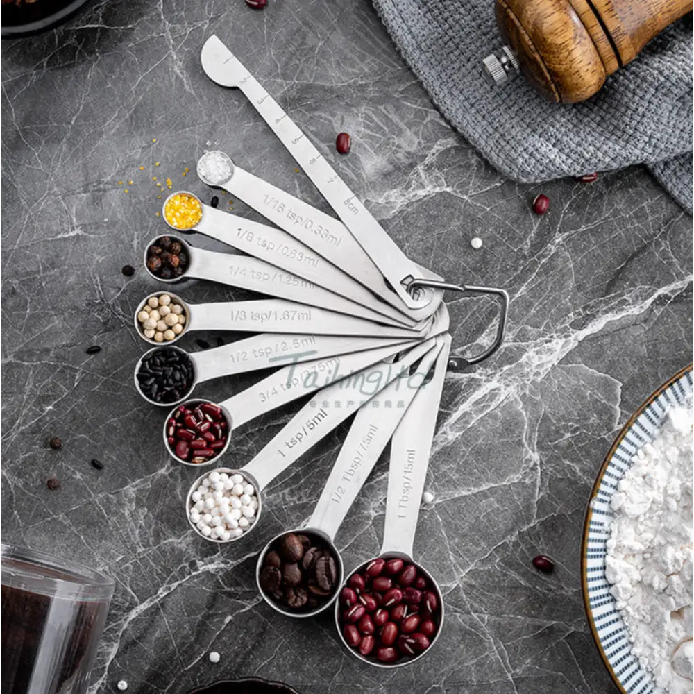 7pcs Stainless Steel Measuring Spoons - Home & Garden > Kitchenware
