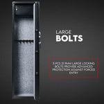 8 Gun Safe Firearm Rifle Storage Lock box Steel Cabinet Heavy Duty Locker CAT A + B - Home & Garden > Storage