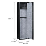 8 Gun Safe Firearm Rifle Storage Lock box Steel Cabinet Heavy Duty Locker CAT A + B - Home & Garden > Storage