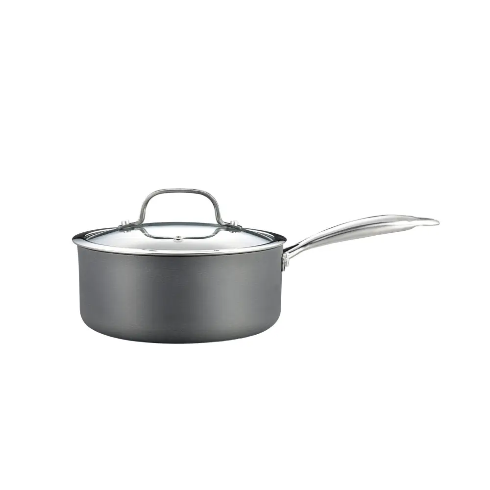 8-Piece Cookware Set with Non-stick Coating and Glass Lids - Home & Garden > Kitchenware > Skillets & Frying Pans