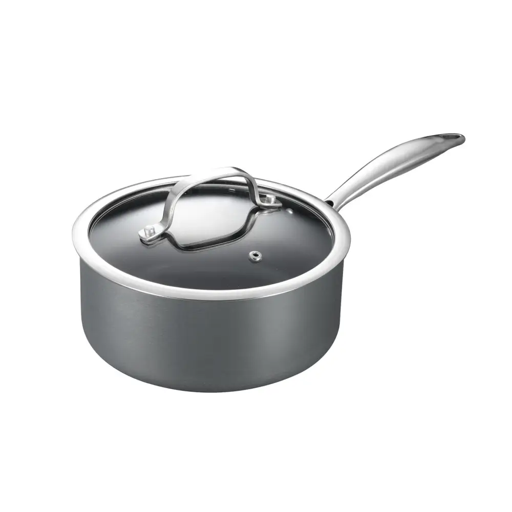 8-Piece Cookware Set with Non-stick Coating and Glass Lids - Home & Garden > Kitchenware > Skillets & Frying Pans