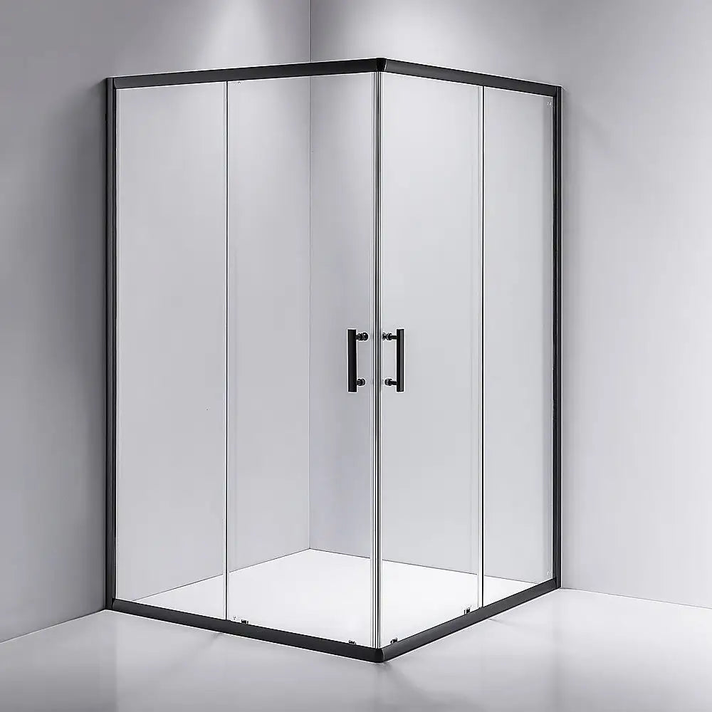 800 x 1000mm Sliding Door Nano Safety Glass Shower Screen By Della Francesca - Furniture > Bathroom > Shower Heads &