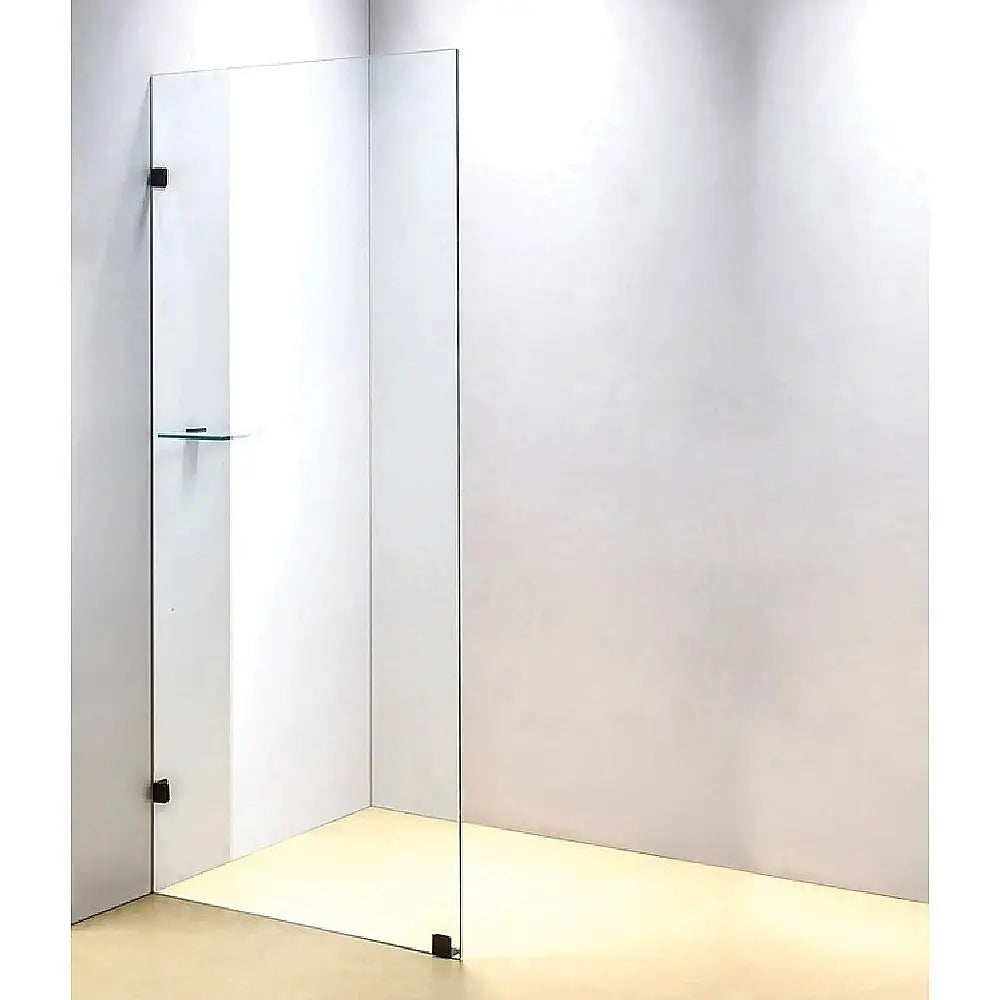 800 x 2100mm Frameless 10mm Safety Glass Shower Screen - Furniture > Bathroom