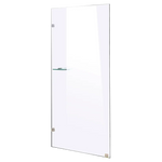 800 x 2100mm Frameless 10mm Safety Glass Shower Screen - Furniture > Bathroom
