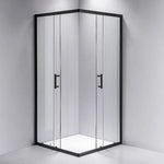 800 x 900mm Sliding Door Nano Safety Glass Shower Screen By Della Francesca - Furniture > Bathroom > Shower Heads &