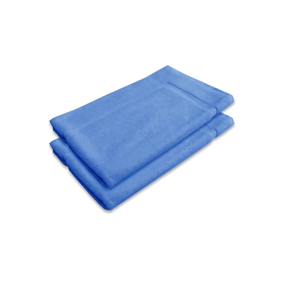 800GSM Set of 2 Cotton Bath Mat Blue - Home & Garden > Bathroom Accessories