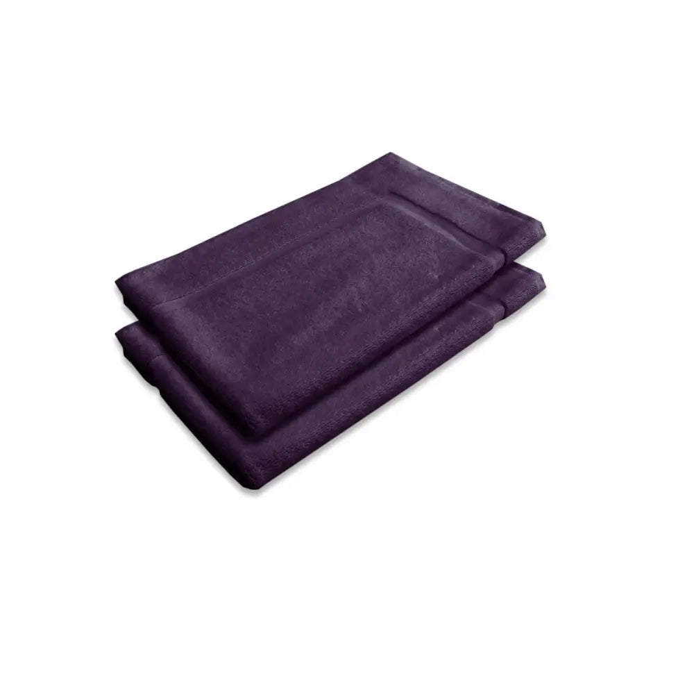 800GSM Set of 2 Cotton Bath Mat Plum - Home & Garden > Bathroom Accessories