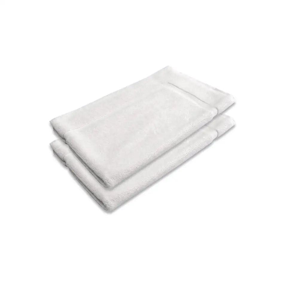 800GSM Set of 2 Cotton Bath Mat White - Home & Garden > Bathroom Accessories
