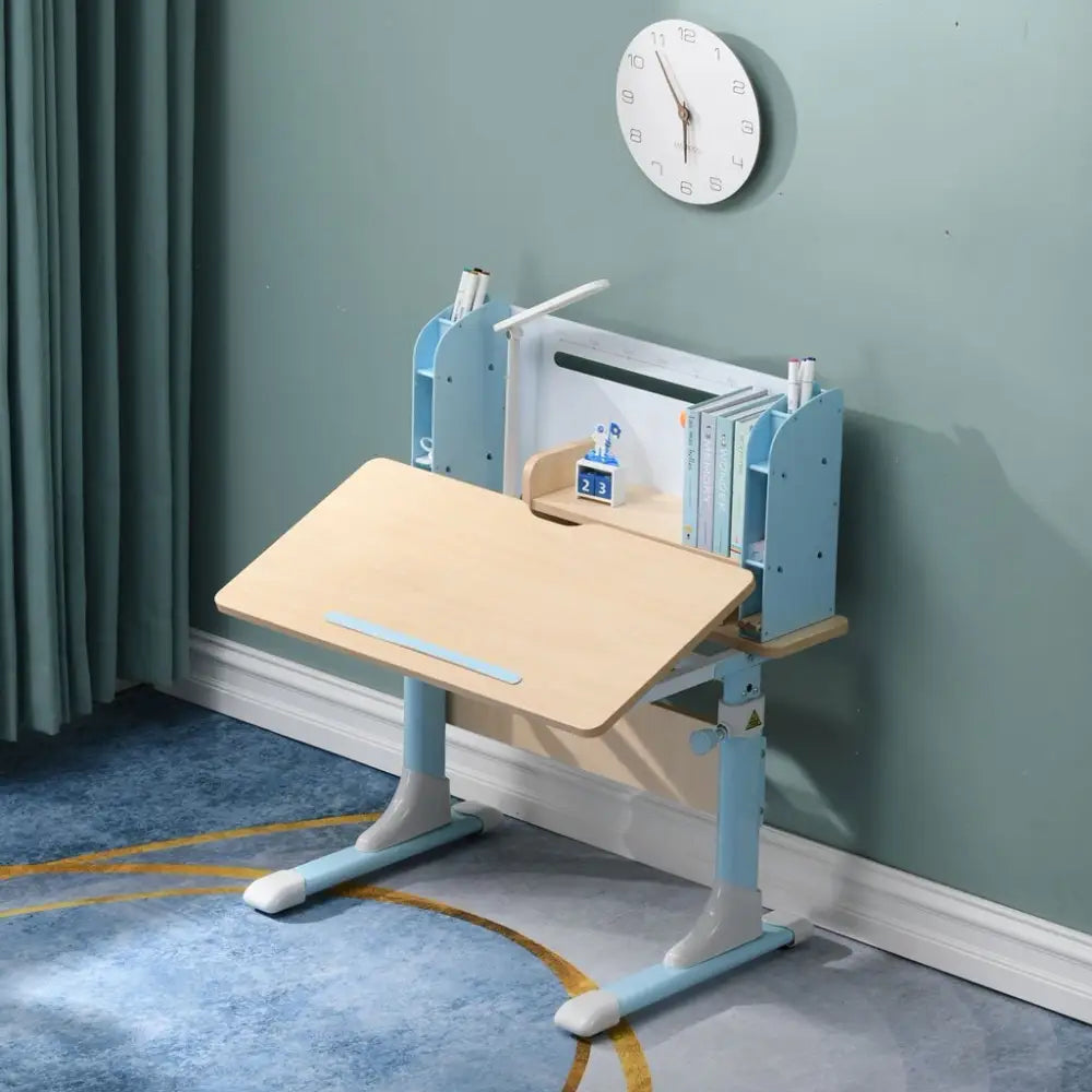 80cm Height Adjustable Children Kids Ergonomic Study Desk Only Blue - Baby & Kids > Kid’s Furniture